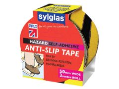 Sylglas Anti-Slip Tape 50mm x 3m Black & Yellow - SYLASTBLY