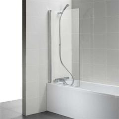 Ideal Standard CONNECT Angle Bath Screen - Chrome/Clear - T9923EO