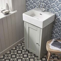Tavistock Lansdown 400mm Cloakroom Vanity Unit - Pebble Grey LAN400C