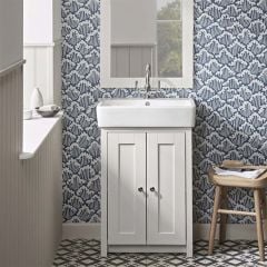 Tavistock Lansdown 550mm Freestanding Vanity Unit - Linen White LAN550B.LW