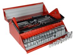 Teng TC187 Mega Rosso Tool Kit Set of 187 1/4, 3/8 & 1/2in - TENTC187