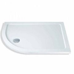 MX Elements Offset Quadrant Left Hand Shower Tray 1000mm x 800mm - TOS