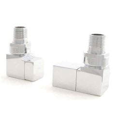 Towelrads Square Corner Manual Radiator Valve - Chrome - 120999