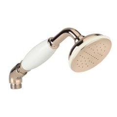 Bristan Traditional Deluxe Handset, White/Gold - TRD HAND01 G