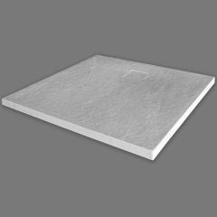 Merlyn Truestone Square Shower Tray with Integrated Waste - White - 900 x 900mm - T90RTW