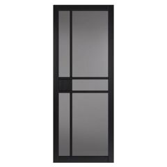 JB Kind City Tinted Glaze Black Internal Door 1981x838x35mm - UCIT26GGBL