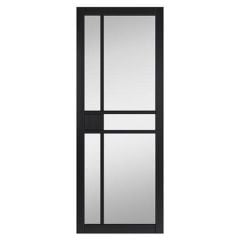 JB Kind City Glazed Black Interior Door 1981 x 838 x 35mm - UCIT29GBL