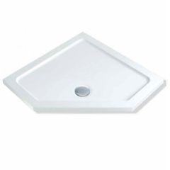MX Elements Pentangle Shower Tray 900x900mm - White - UAN
