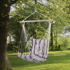 Outsunny Outdoor Hanging Hammock Cushioned Chair - Brown - 84A-015BN