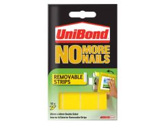 Unibond No More Nails Removable Pads 19mm x 40mm (Pack of 10) - UNI781739