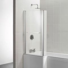 Ideal Standard Concept Space Shower Bath Screen - Silver - E0508EO