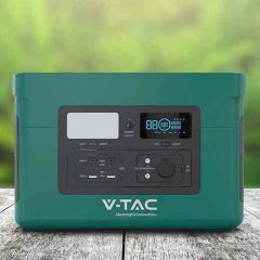 V-TAC 1000W Portable Power Station - Green - 11742