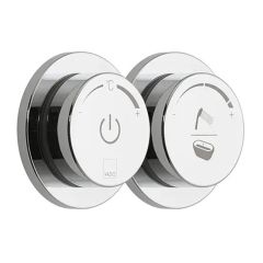 Vado Smartdial Thermostatic 2 Outlet Bath And Shower Valve Mp/Hp - Chrome - DIA-2700
