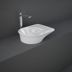 RAK Ceramics Valet 48cm Countertop Wash Basin - Gloss White - VALCT4800AWHA