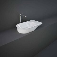RAK Ceramics Valet 64cm Countertop Wash Basin - Gloss White - VALCT6400AWHA