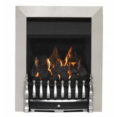 Valor Allure Full Depth Convector Gas Fire - Full Trim Brushed Chrome - 05945MCA3 - Clean