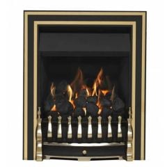 Valor Allure Full Depth Convector Gas Fire - Inlay Trim Black/Brass - 05945MCA5 - Lifestyle