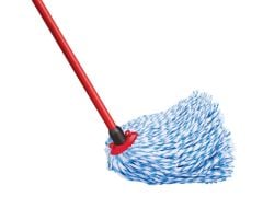 Vileda SuperMocio Microfibre & Cotton Mop Head & Handle - VIL126575