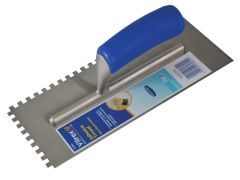 Vitrex Notched Adhesive Trowel Square 6mm Soft Grip Handle 11in x 4.1/2in - VIT102953T