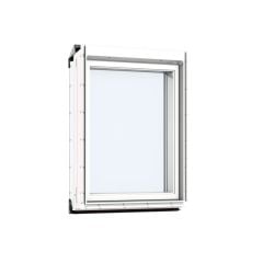 Velux Fixed Vertical Element with Triple Glazing - White Polyurethane 78 x 95cm - VIU MK35 0066