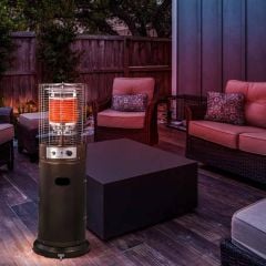 Outsunny 11KW Patio Bullet Heater - Brown - 842-106V70BN