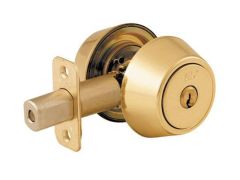 Yale Locks P5211 Security Deadbolt Polished Brass - YALP5211PB