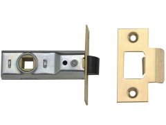 Yale Locks M888 Tubular Mortice Latch 64mm 2.5in Polished Brass Visi Pack of 1 - YALPM888PB25