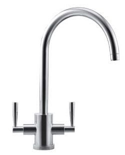 Franke Olympus J-Spout Kitchen Tap - Decor Steel - 115.0049.979