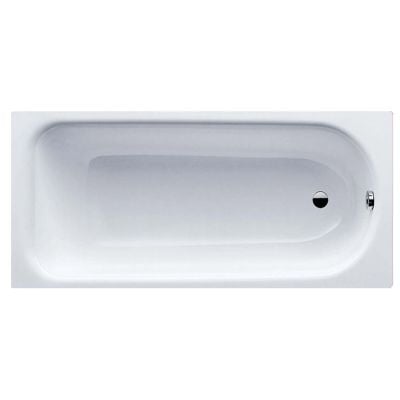 Eurowa 1400 x 700mm Bath No Tap Holes Drilled for Twin Grips and Anti-Slip - 119526020001