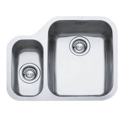 Franke Ariane 1.5 Bowl Undermount Kitchen Sink, L/H Small Bowl ARX 160 - Stainless Steel - 122.0154.926