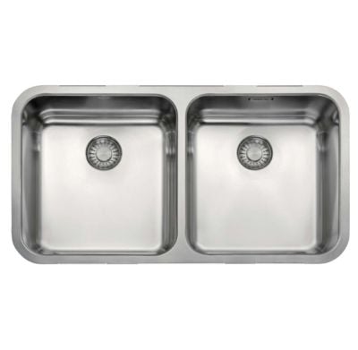 Franke Largo 2 Bowl Undermount Kitchen Sink LAX 120-36-36 - Stainless Steel - 122.0156.181