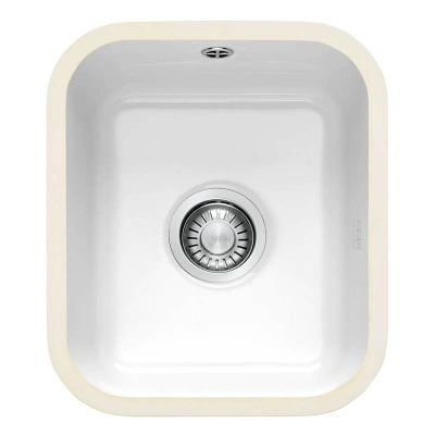 Franke by V&B 1 Bowl Undermount Ceramic Kitchen Sink VBK 110-33 - White - 126.0381.820