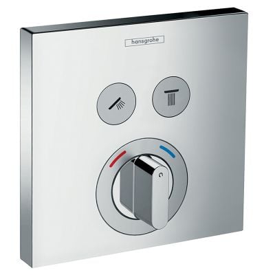 hansgrohe Showerselect Mixer For Concealed Installation For 2 Outlets - Chrome - 15768000