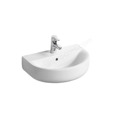 Ideal Standard Concept Space 550mm Pedestal Basin 1 Tap Hole - White - E134501