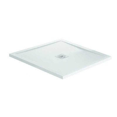 April Waifer Square Shower Tray - Gloss White - 800 x 800mm - 5403/000