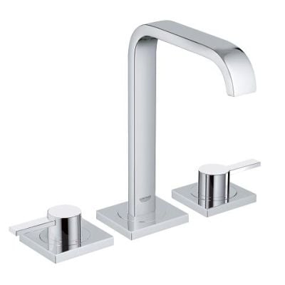 Grohe Allure 3-Hole Basin Mixer & Pop-Up Waste, M-Size 20188