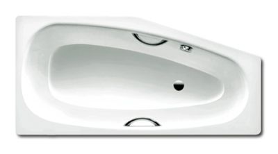 Kaldewei Mini Star 837 1570mm x 700mm Bath No Tap Holes with Easy Clean and Anti-Slip (Left-Hand)