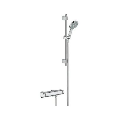 Grohe Grohtherm 2000 Exposed Thermostatic Shower Mixer & Power & Soul Shower Set 34281
