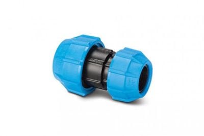 Polypipe MDPE 25mm x 20mm Polyfast reducing coupler - BWM40625