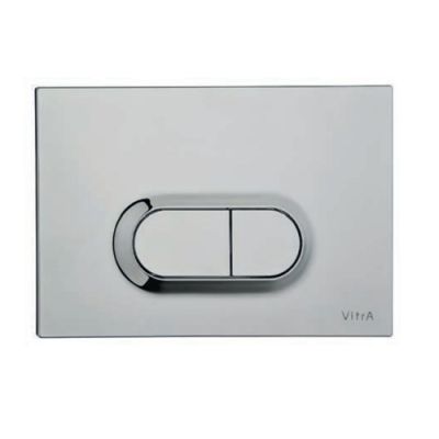 Vitra Loop O Dual Flush Plate (Matt Chrome Plated) - DISCONTINUED