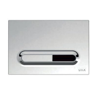 Vitra LOOP T Dual Flush Plate with Photocell Matt Chrome - DISCONTINUED