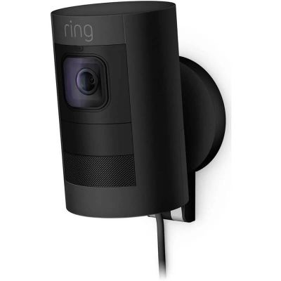 Ring Stick Up Wired Surveillance Camera - Black - 8SS1E8-BEU0
