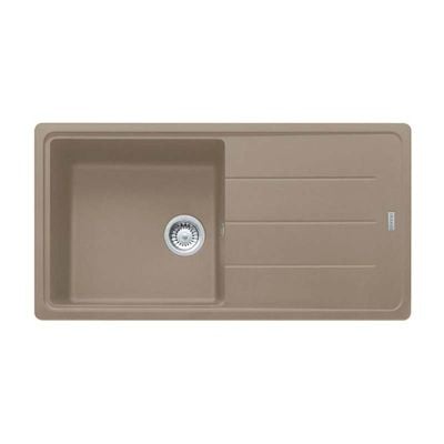 Franke Basis 1 Bowl Fragranite Kitchen Sink Reversible BFG 611-97 - Oyster