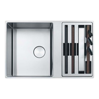 Franke Box Centre 1.5 Bowl Inset Kitchen Sink with Accessories BWX 220-41-27 - Stainless Steel - 127.0611.736