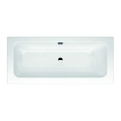 Kaldewei Puro Set 1700x750mm Wide Double Ended Bath LH Overflow With Antislip & Easy Clean - Alpine White - 261130003001