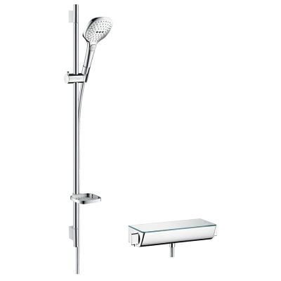 hansgrohe Raindance Select E Shower System 120 With Ecostat Select Thermostatic Mixer - Chrome - 27039000
