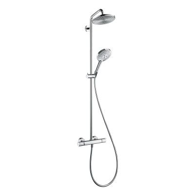 hansgrohe Raindance Select S Showerpipe 240 2Jet With Thermostatic Shower Mixer - Chrome - 27129000