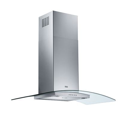 Franke T-Glass Curved 90cm Chimney Cooker Hood - Stainless Steel - FGC 925 XS NP - 325.0591.036