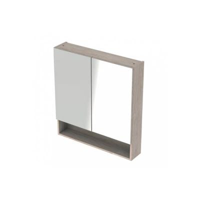 Geberit Selnova Square 2 Doors Mirror Cabinet 788mm Light Hickory - 501.271.00.1