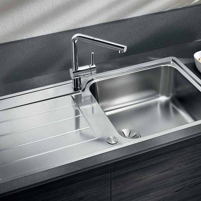 Blanco Classimo XL 6 S-IF Reversible Stainless Steel Kitchen Sink & Waste 1000 x 500mm - Brushed - 525327 Lifestyle1